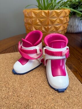 Official Retired American Girl Doll Ski Boots 18” Doll Line - As Is